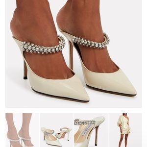 Jimmy Choo Bing Patent 100 Pump, Size 41